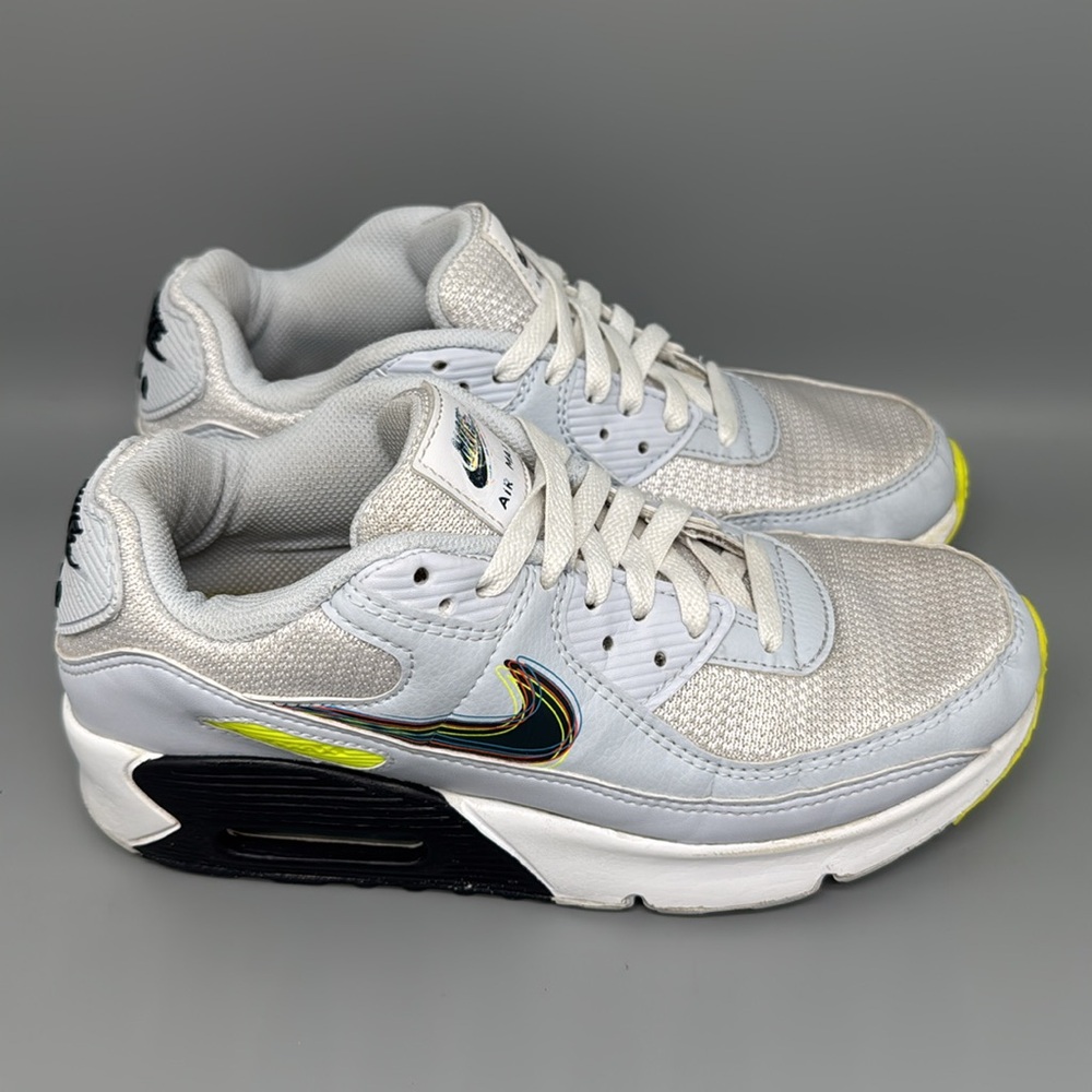 Nike Air Max 90 SE White Volt Running Shoes DV3480-100 Youth 6Y / Women’s 7.5‎
